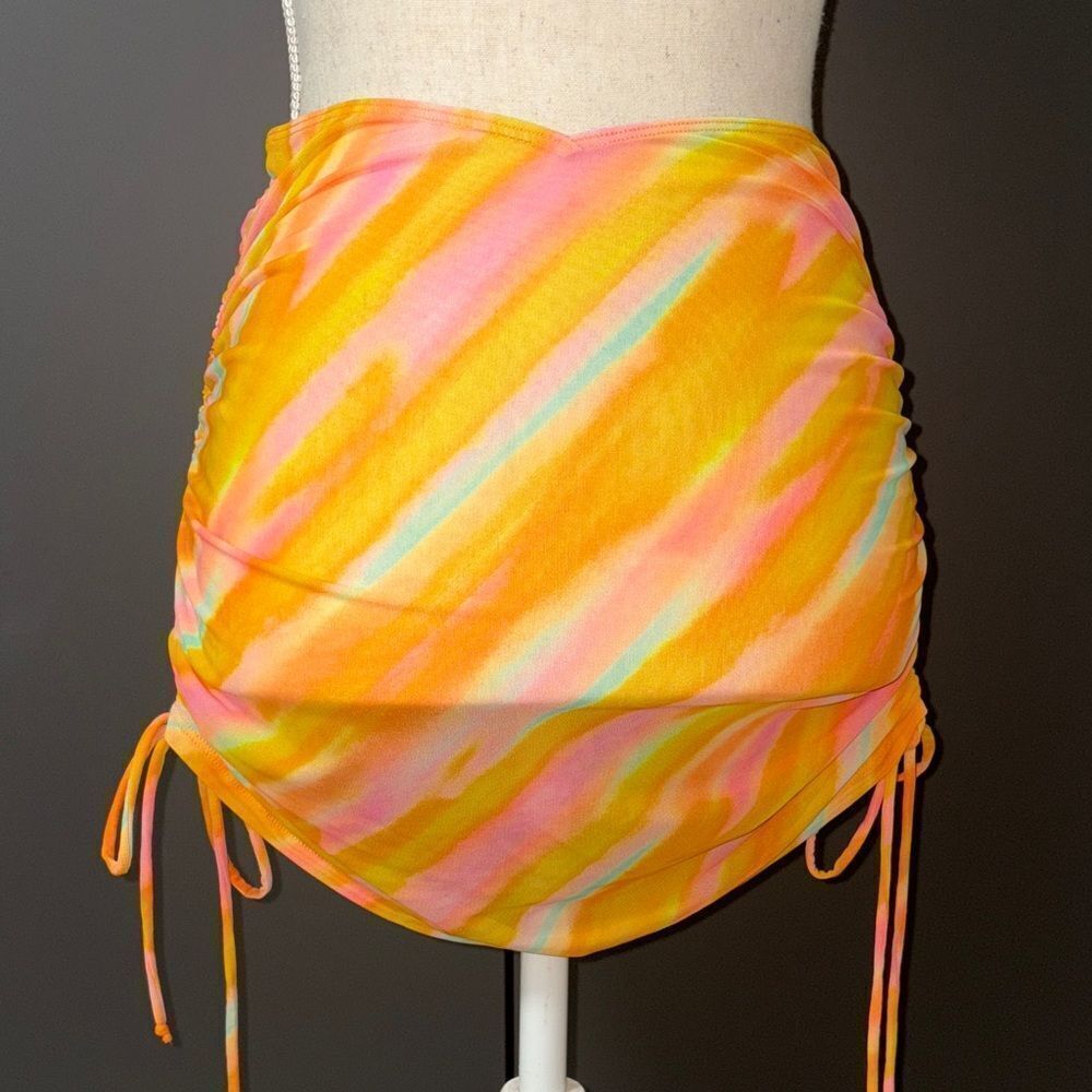 Blackbough Mesh rainbow sherbet orange Swim Skirt